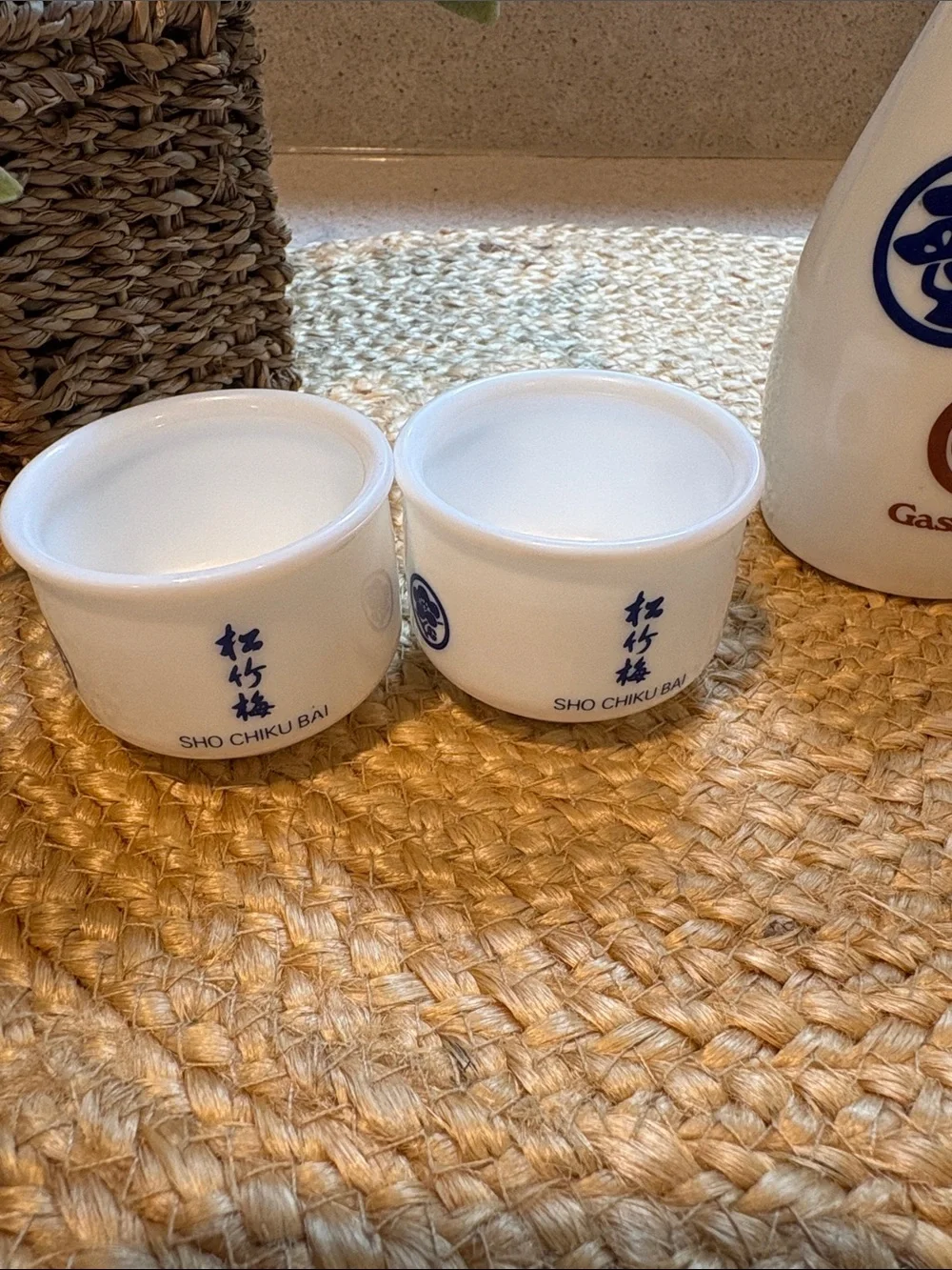 Gasho Of Japan Sake Bottle and Cups